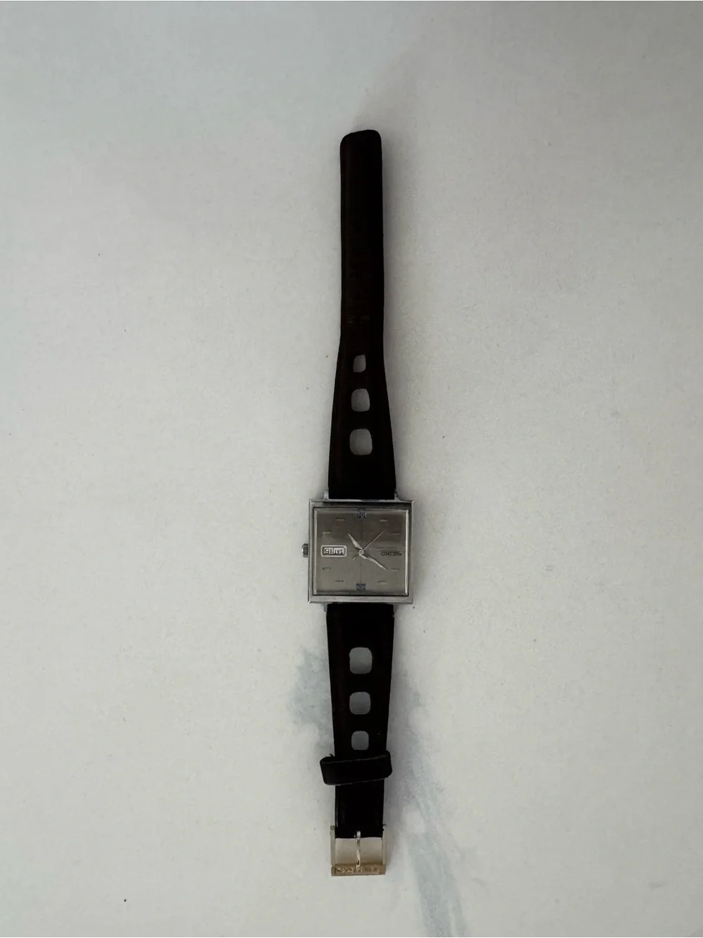 Vintage SEIKO TV 8306 - 5000 Automatic Wristwatch white Dial -RUN Rare 1960s